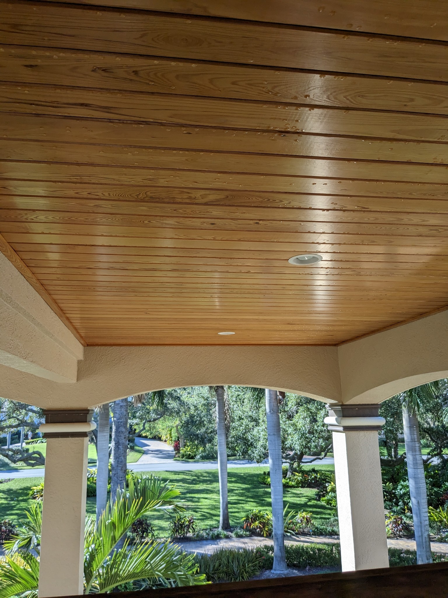 Wood Ceiling Restoration In Tierra Verde FL Integrity Finishes Of 