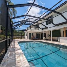 Wonderful Pool Cage Painting in Clearwater, Fl.